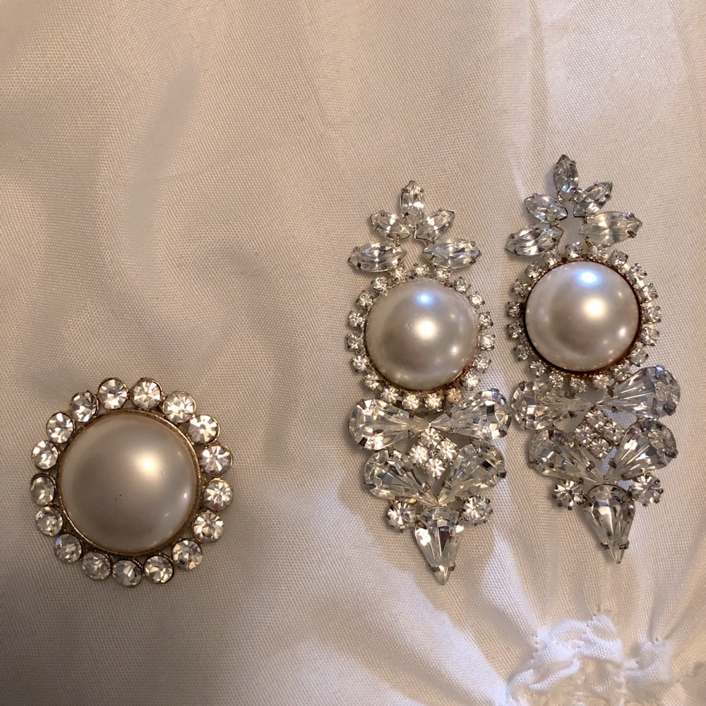 Le Chateau earrings and brooch ✨